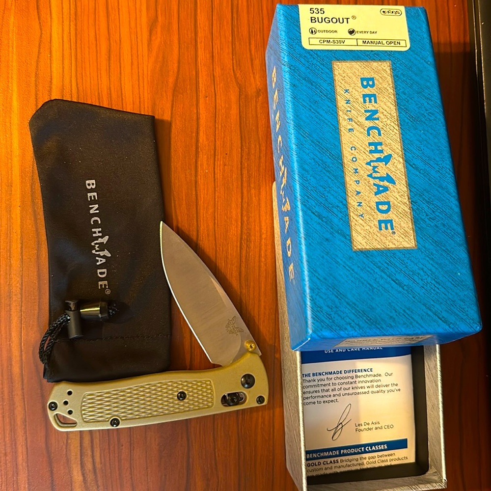 BENCHMADE 535 BUGOUT KNIFE. *NEW*